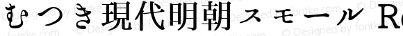むつき現代明朝スモール Regular Version 1.1