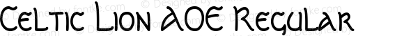 Celtic Lion AOE Regular Macromedia Fontographer 4.1.2 1/8/01