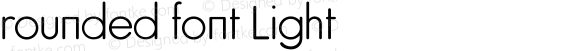 rounded font Light