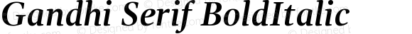Gandhi Serif BoldItalic