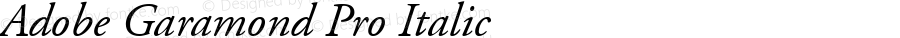 Adobe Garamond Pro Italic