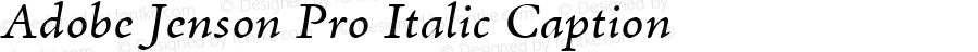 Adobe Jenson Pro Italic Caption