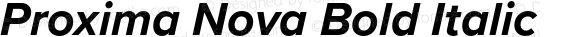 Proxima Nova Bold Italic