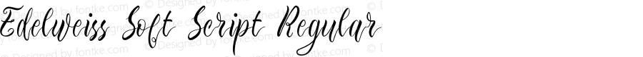 Edelweiss Soft Script Regular