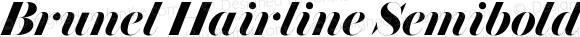 Brunel Hairline Semibold Italic