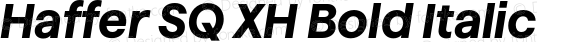 Haffer SQ XH Bold Italic
