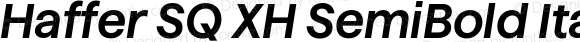 Haffer SQ XH SemiBold Italic