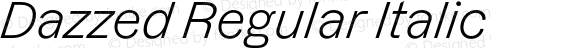 Dazzed Regular Italic