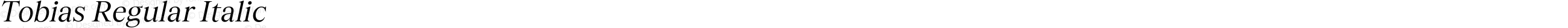 Tobias Regular Italic