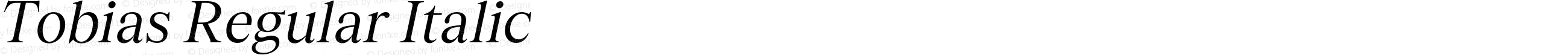 Tobias Regular Italic