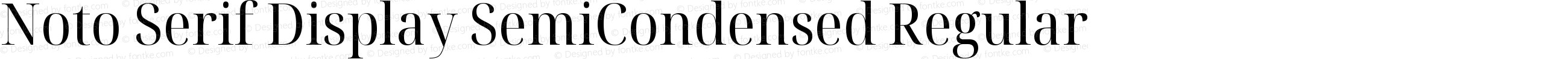 Noto Serif Display SemiCondensed Regular