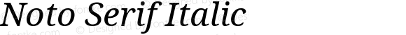 Noto Serif Italic