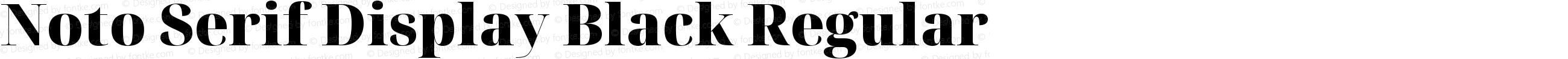 Noto Serif Display Black Regular