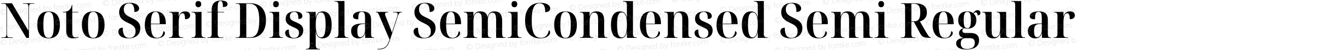 Noto Serif Display SemiCondensed Semi Regular