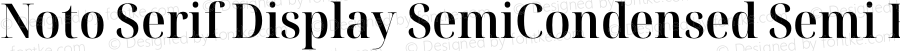 Noto Serif Display SemiCondensed Semi Regular