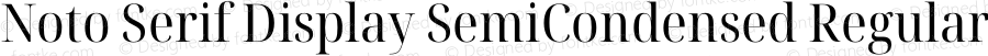 Noto Serif Display SemiCondensed