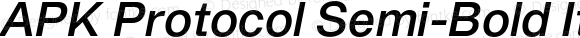 APK Protocol Semi-Bold Italic