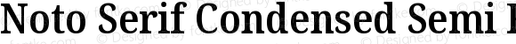 Noto Serif Condensed Semi