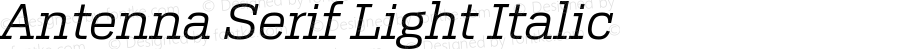 AntennaSerif Light Italic