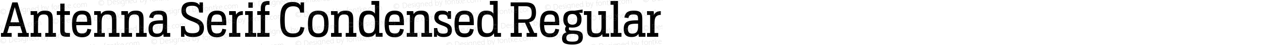 Antenna Serif Condensed Regular