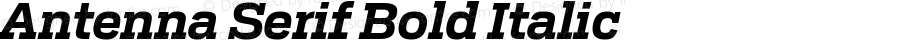 Antenna Serif Bold Italic Version 1.000;PS 1.0;hotconv 1.0.72;makeotf.lib2.5.5900