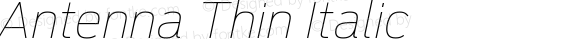 Antenna Thin Italic