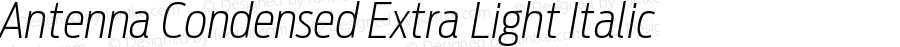 AntennaCondensed ExLight Italic