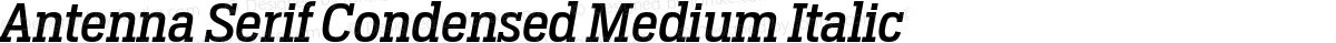 Antenna Serif Condensed Medium Italic
