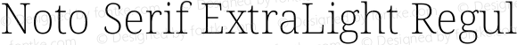 Noto Serif ExtraLight