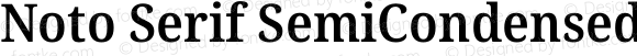 Noto Serif SemiCondensed Semi Regular