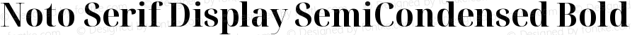 Noto Serif Display SemiCondensed Bold