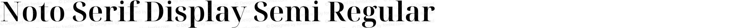 Noto Serif Display Semi Regular