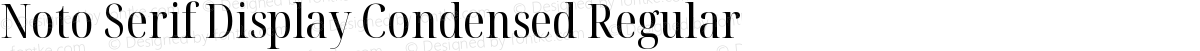 Noto Serif Display Condensed Regular