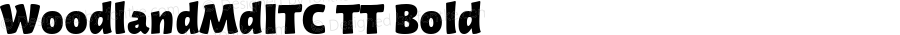 WoodlandMdITC TT Bold