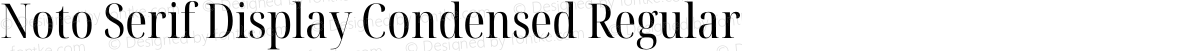 Noto Serif Display Condensed Regular