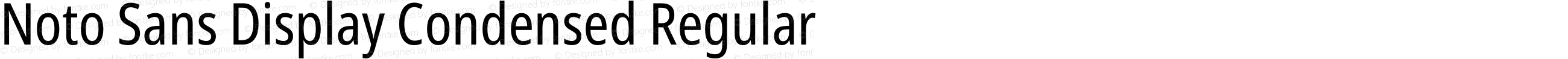 Noto Sans Display Condensed Regular