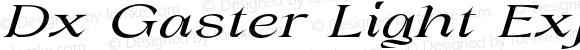 Dx Gaster Light Expanded Italic