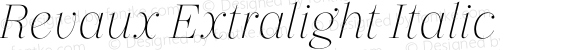 Revaux Extralight Italic