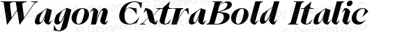 Wagon ExtraBold Italic