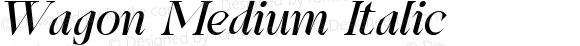 Wagon Medium Italic