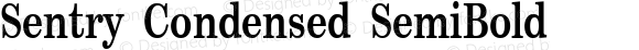 Sentry Condensed SemiBold Version 1.000 | web-ttf