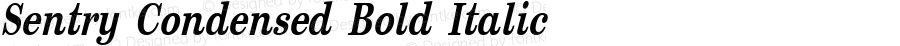Sentry Condensed Bold Italic Version 1.000 | web-ttf