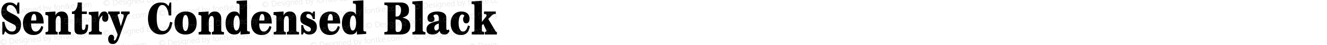 Sentry Condensed Black