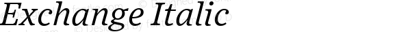 Exchange Italic