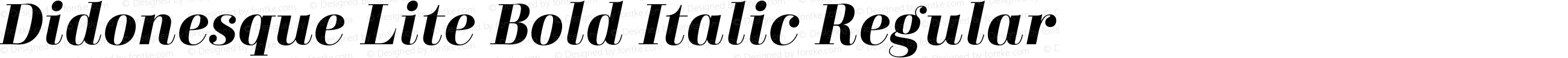 Didonesque Lite Bold Italic