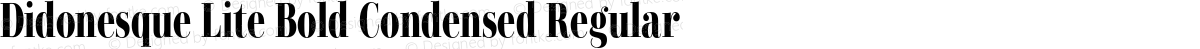 Didonesque Lite Bold Condensed Regular