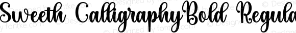 Sweeth CalligraphyBold Regular