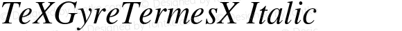 TeXGyreTermesX Italic