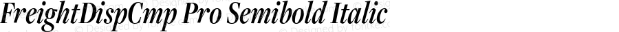 FreightDispCmpProSemibold-Italic