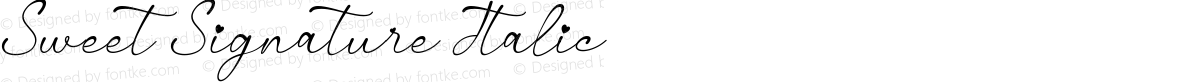 Sweet Signature Italic